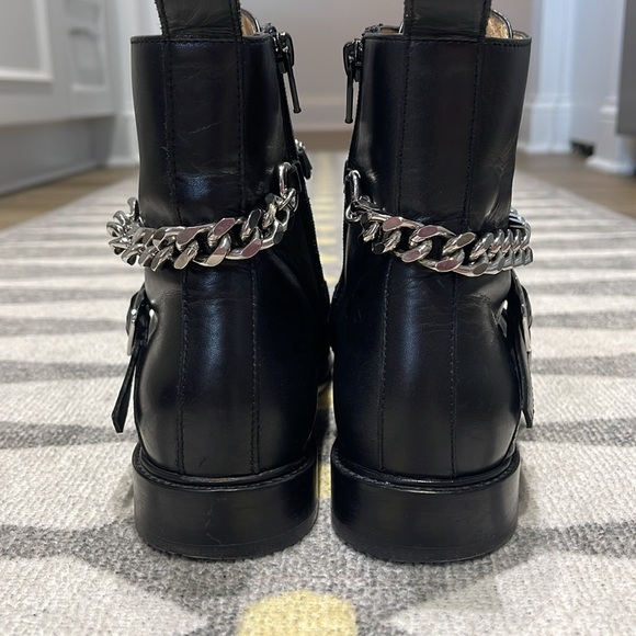 MAJE Leather ankle boots with silver hardware - Picture 9 of 9